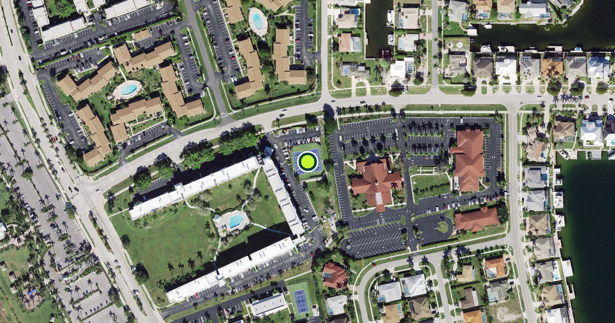 Satellite view of Marco Island Pickleball Courts