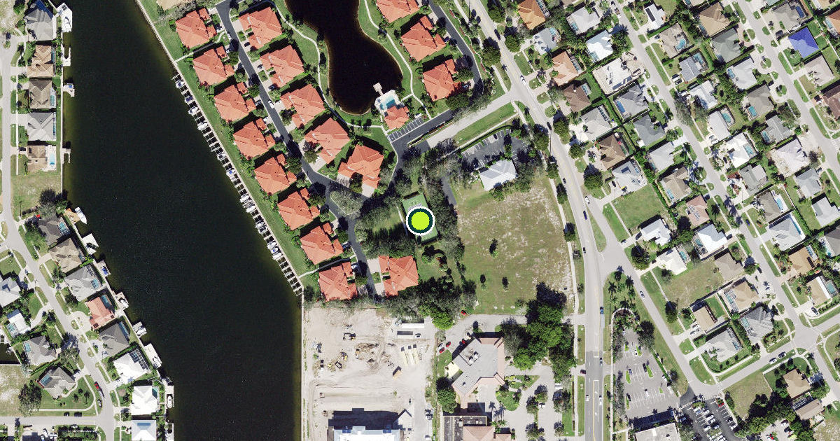 Satellite view of Marco Island Pickleball Courts