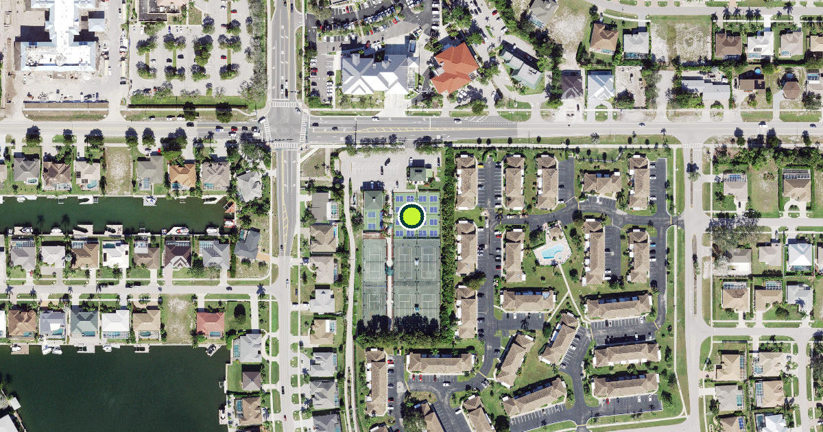 Satellite view of Marco Island Pickleball Courts