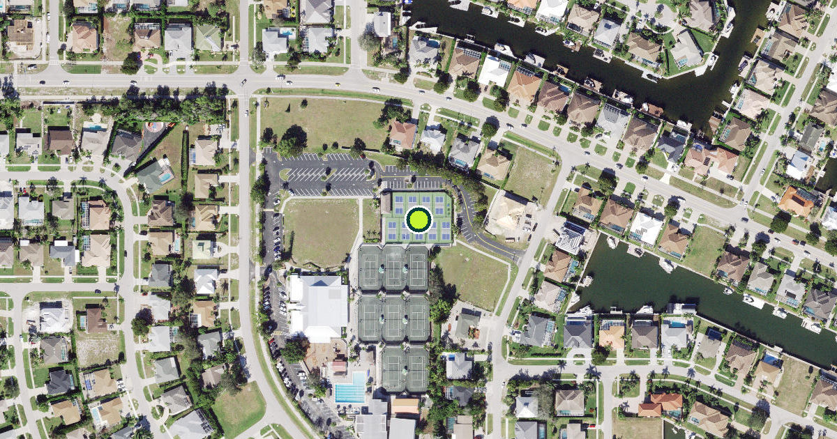 Satellite view of Marco Island Pickleball Courts