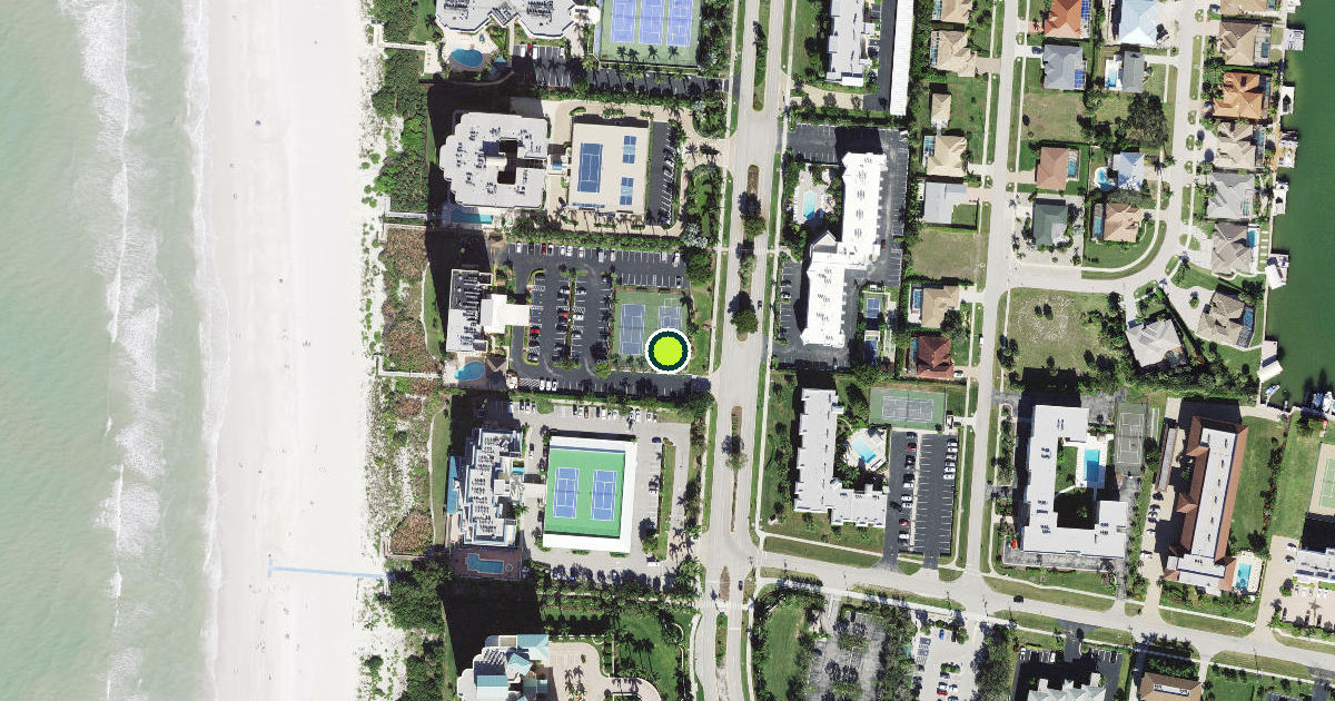 Satellite view of Marco Island Pickleball Courts