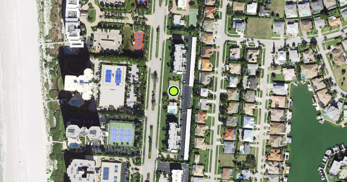 Satellite view of Marco Island Pickleball Courts