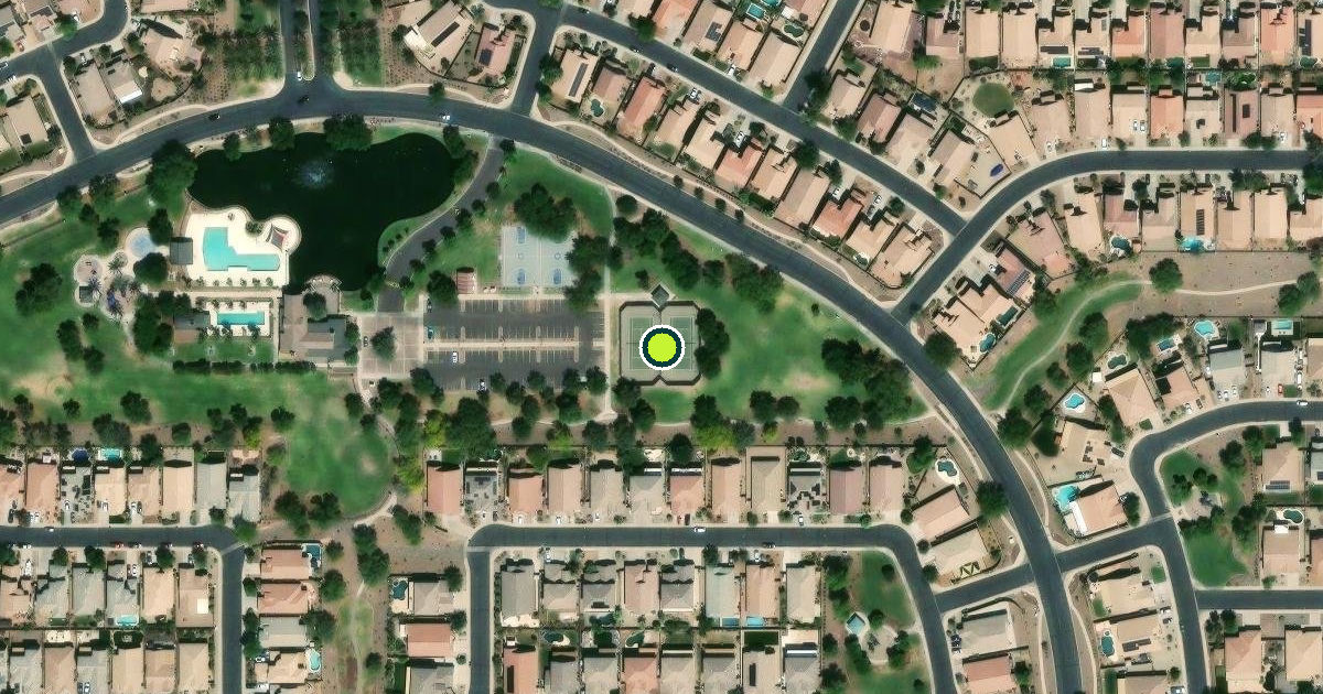 Satellite view of Maricopa Pickleball Courts