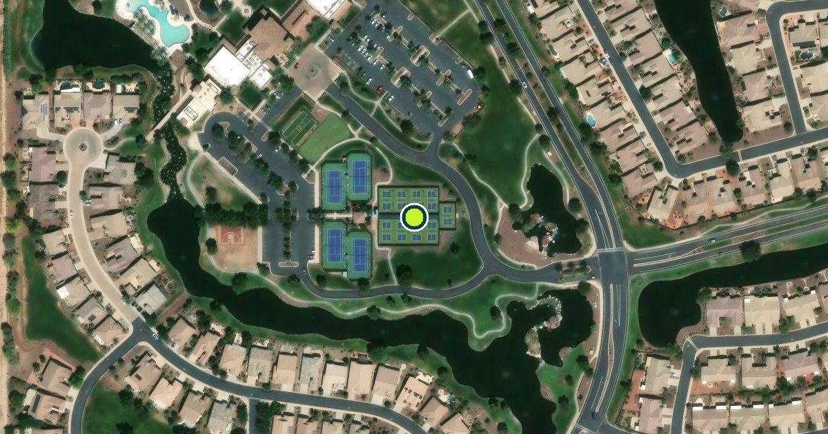 Satellite view of Maricopa Pickleball Courts