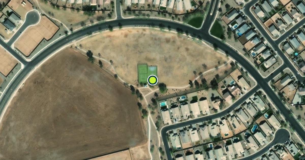 Satellite view of Maricopa Pickleball Courts