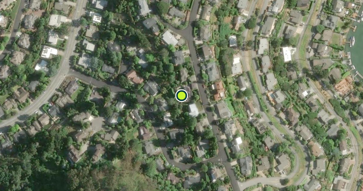 Satellite view of Marin County Pickleball Courts