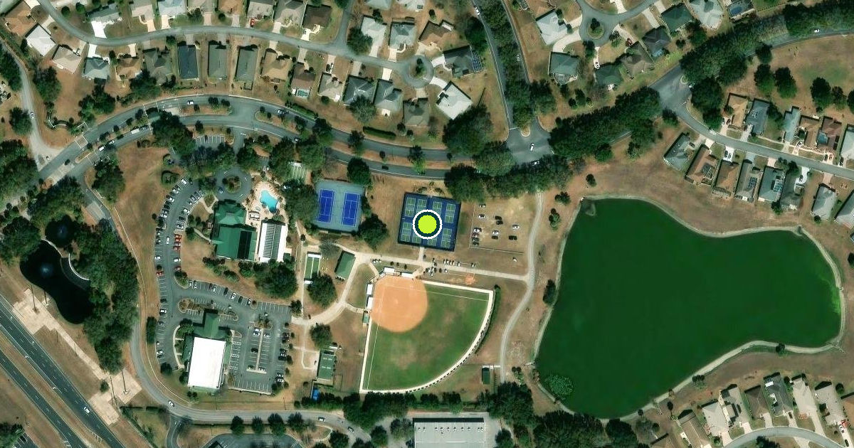 Satellite view of Marion County Pickleball Courts
