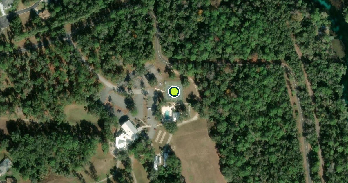 Satellite view of Marion County Pickleball Courts