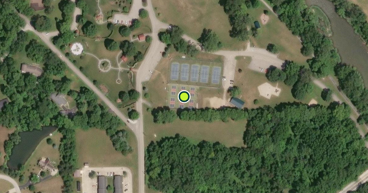Satellite view of Marion Pickleball Courts