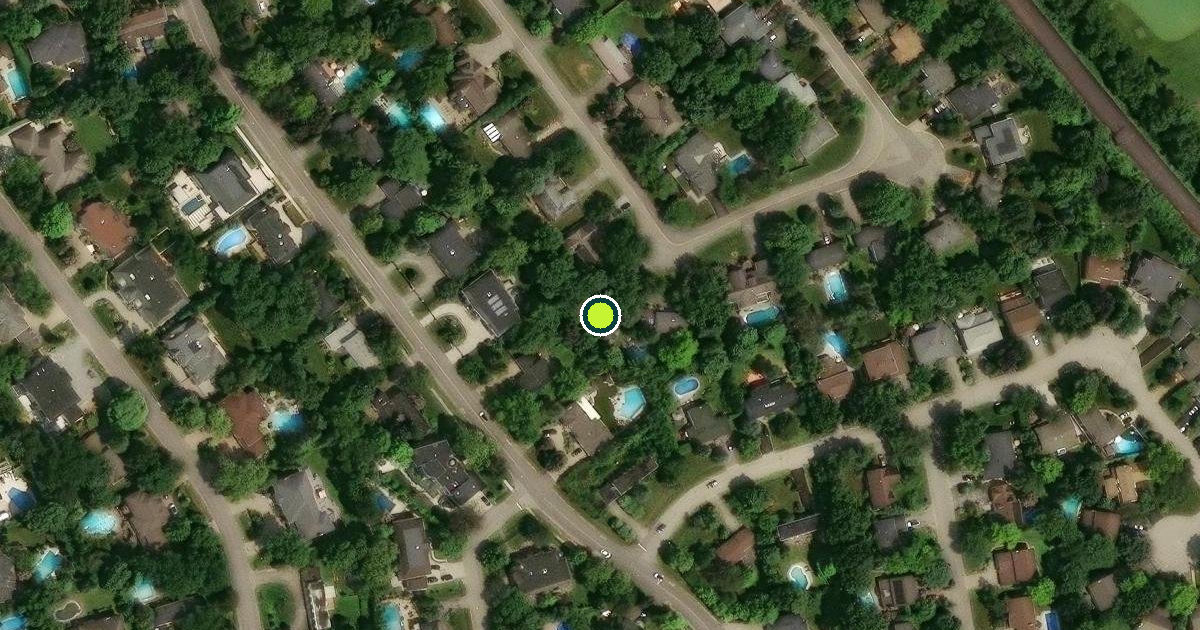 Satellite view of Markham Pickleball Courts