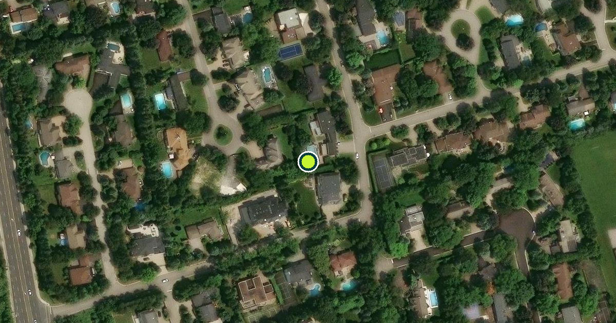 Satellite view of Markham Pickleball Courts