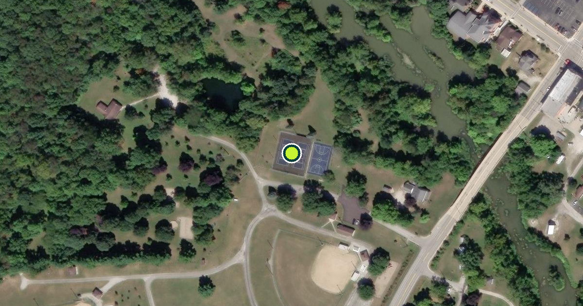 Satellite view of Markle Pickleball Courts