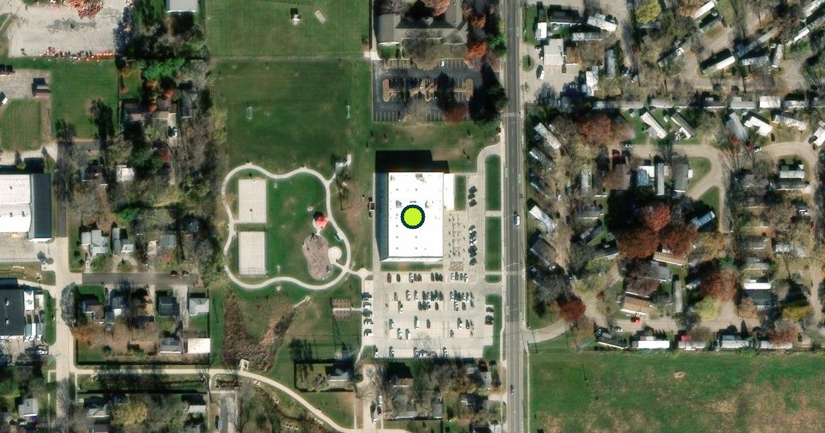 Satellite view of Martens Center at Human Kinetics Park