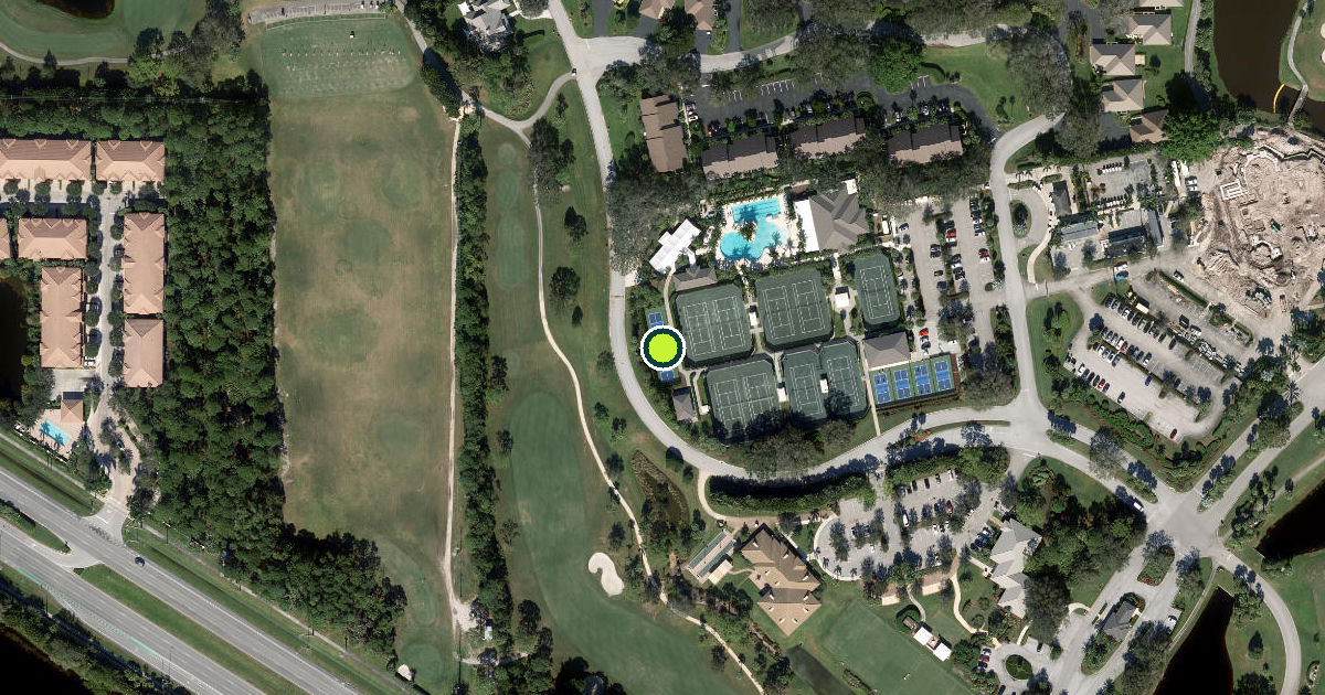 Satellite view of Martin County Pickleball Courts