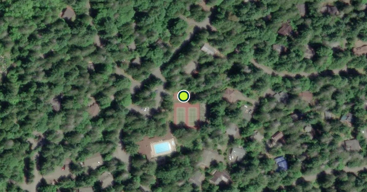 Satellite view of Mason County Pickleball Courts