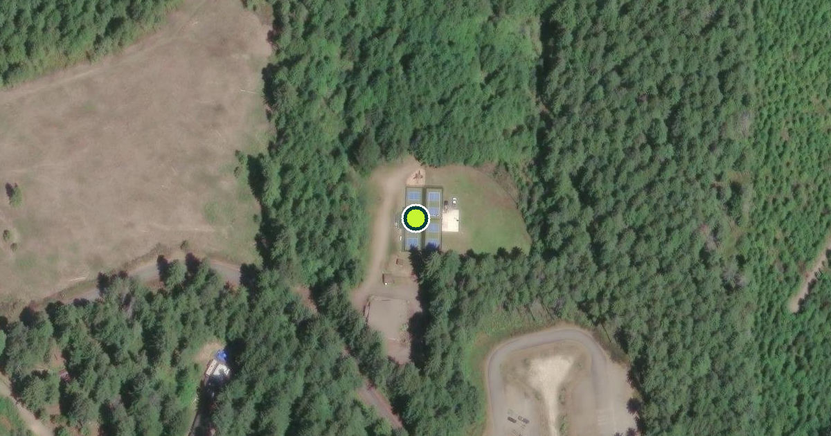 Satellite view of Mason County Pickleball Courts
