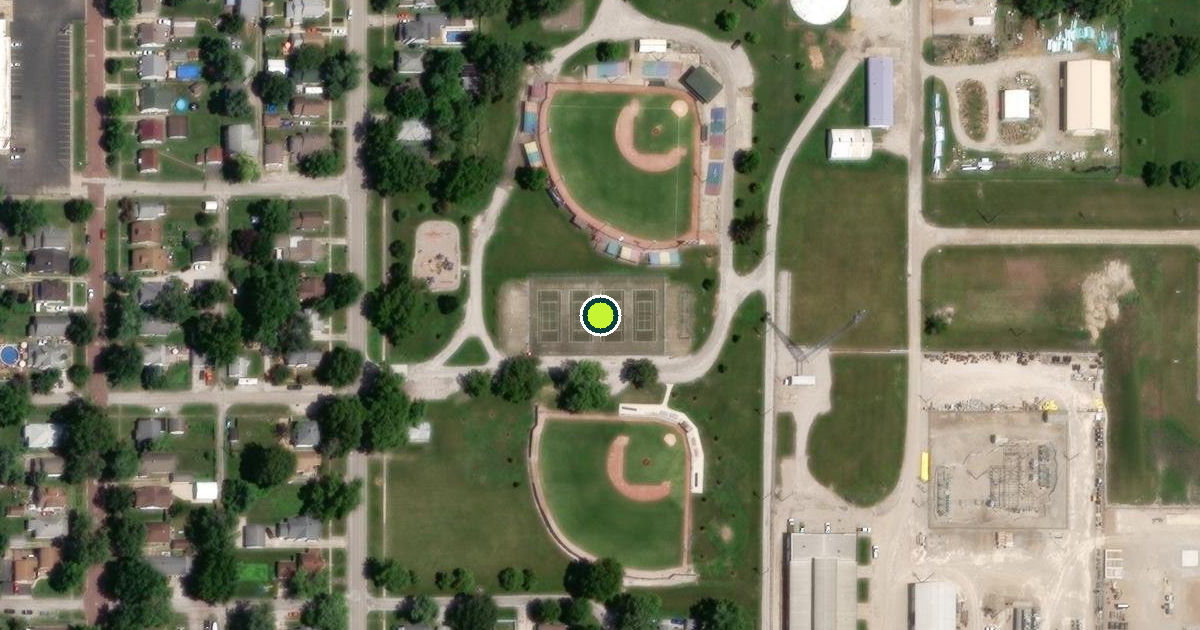 Satellite view of Mattoon Pickleball Courts