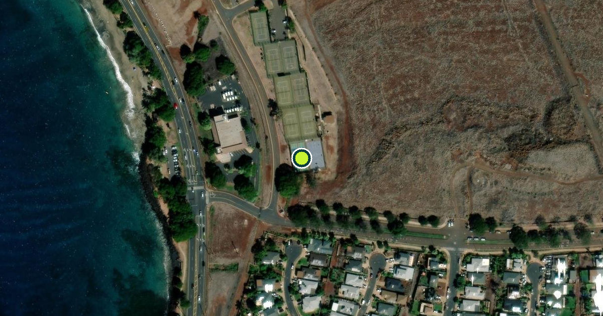Satellite view of Maui County Pickleball Courts