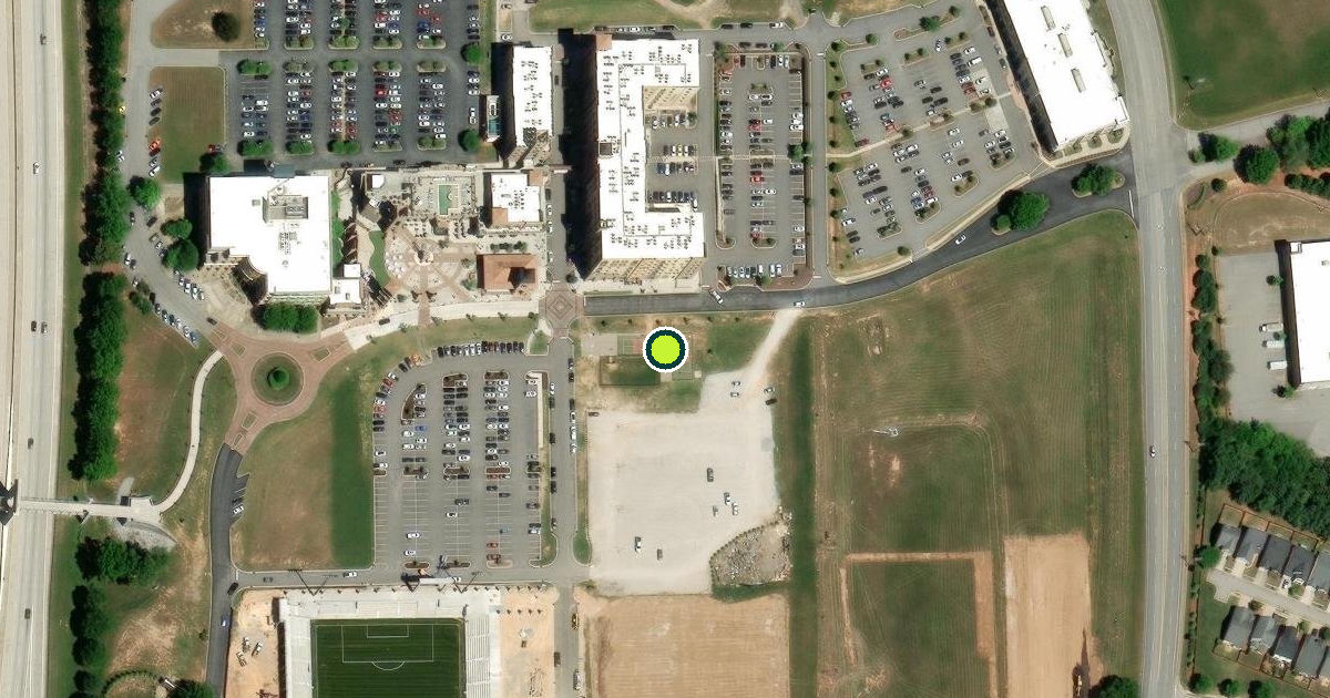Satellite view of Mauldin Pickleball Courts