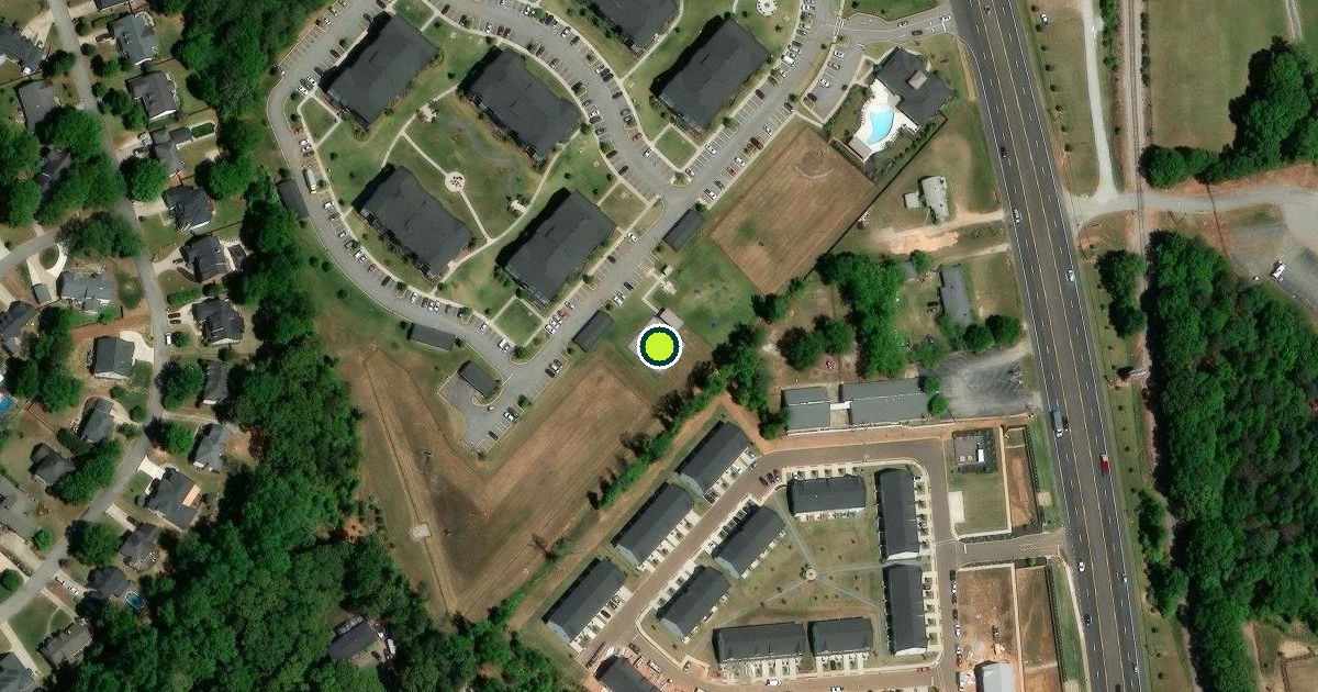 Satellite view of Mauldin Pickleball Courts