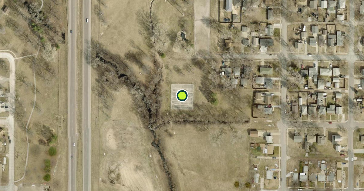 Satellite view of Max E Roper Park Pickleball Courts