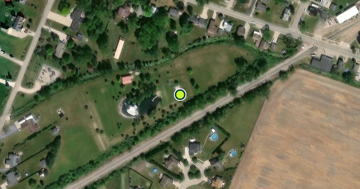 Satellite view of Maybee Pickleball Courts