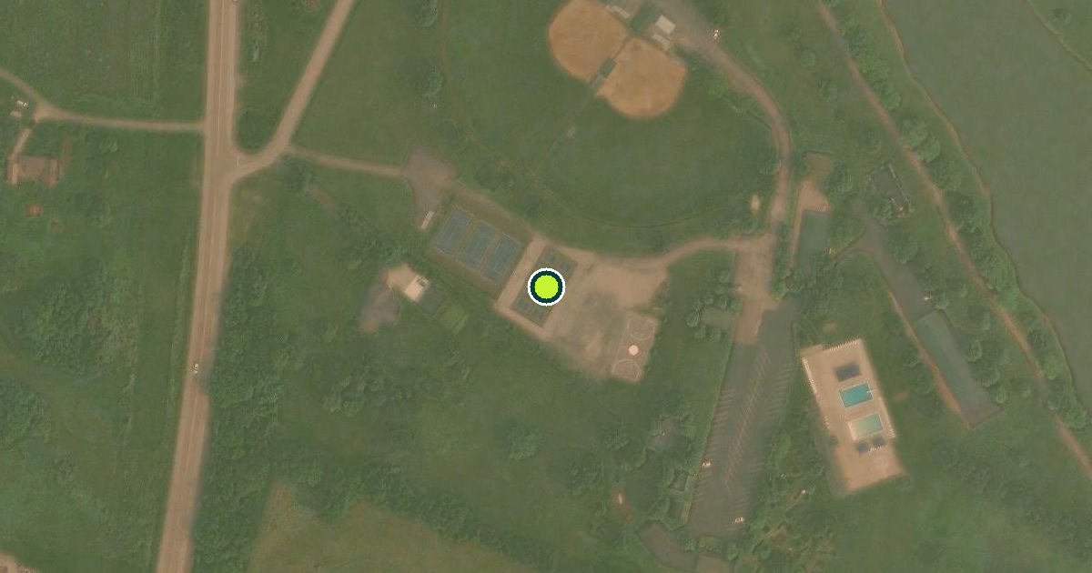 Satellite view of Maysville Pickleball Courts