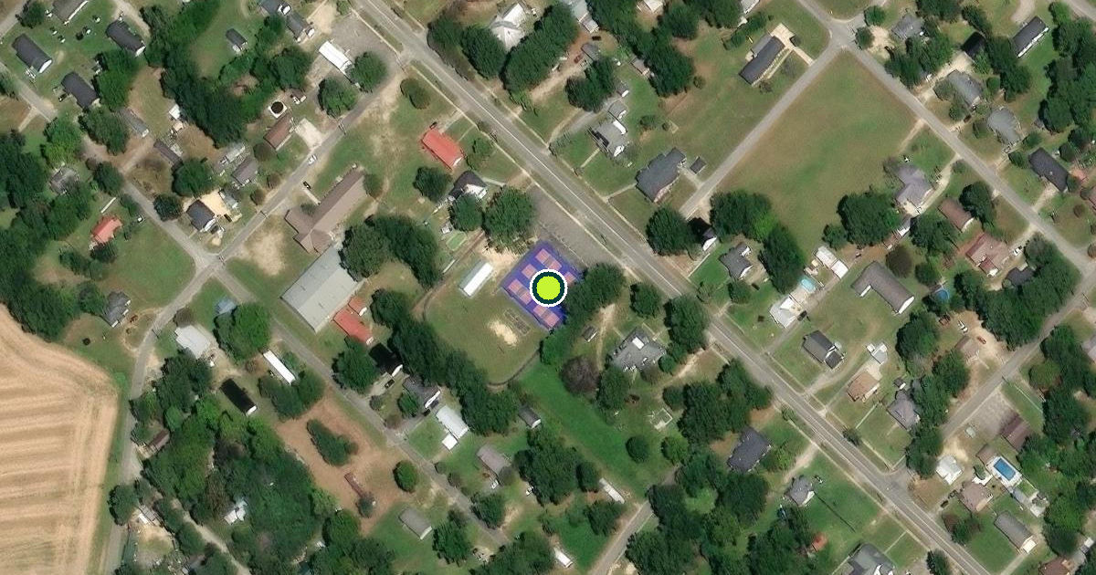 Satellite view of McColl Pickleball Courts