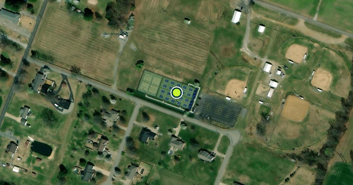 Satellite view of McCracken County Pickleball Courts