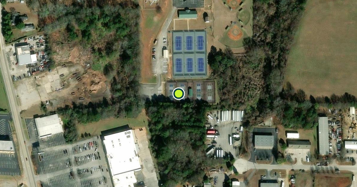 Satellite view of McDonough Pickleball Courts