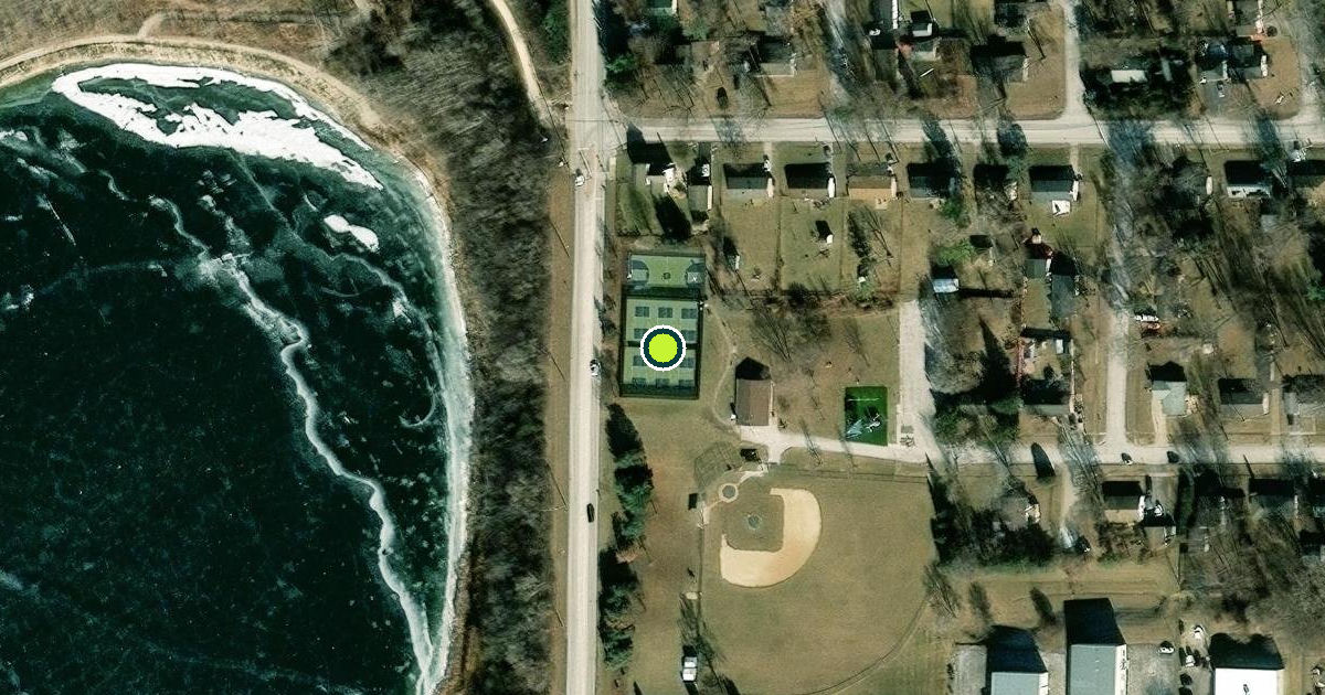 Satellite view of McHenry County Pickleball Courts
