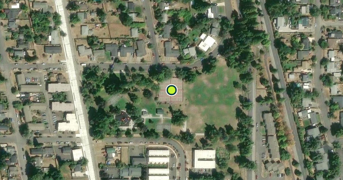 Satellite view of Meadow Park Pickleball Courts
