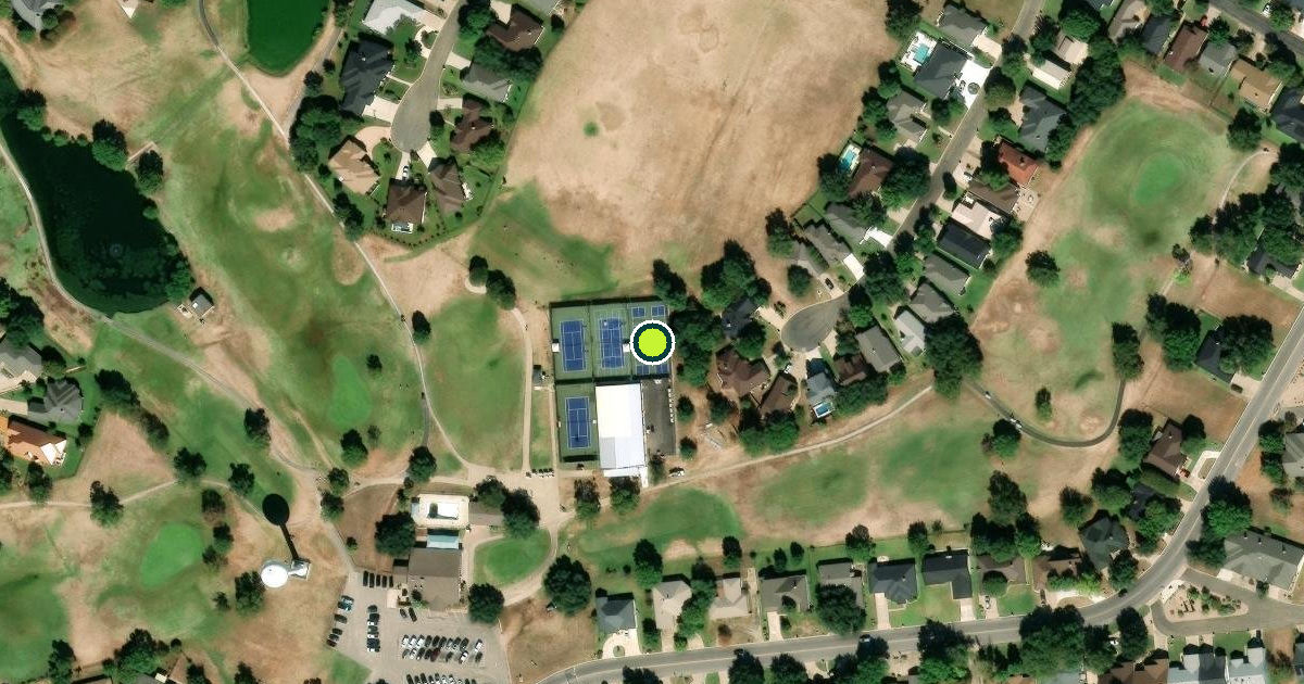 Satellite view of Meadowlakes Pickleball Courts