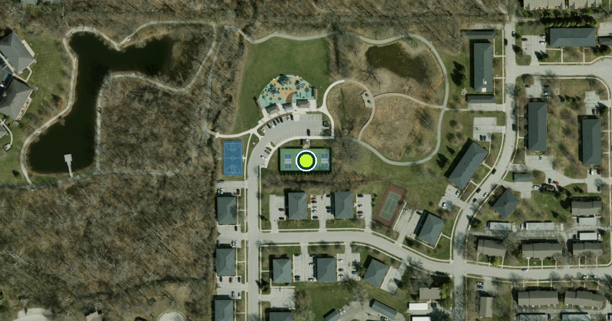 Satellite view of Meadowlark Park Pickleball Courts