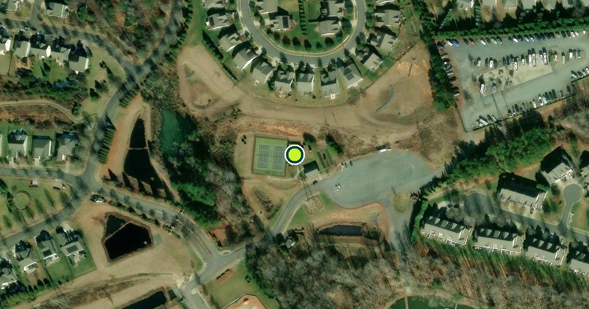 Satellite view of Mecklenburg County Pickleball Courts