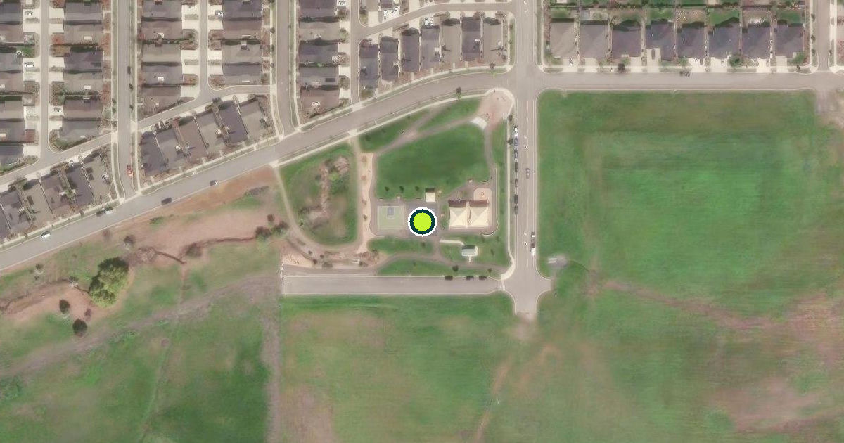 Satellite view of Medford Pickleball Courts