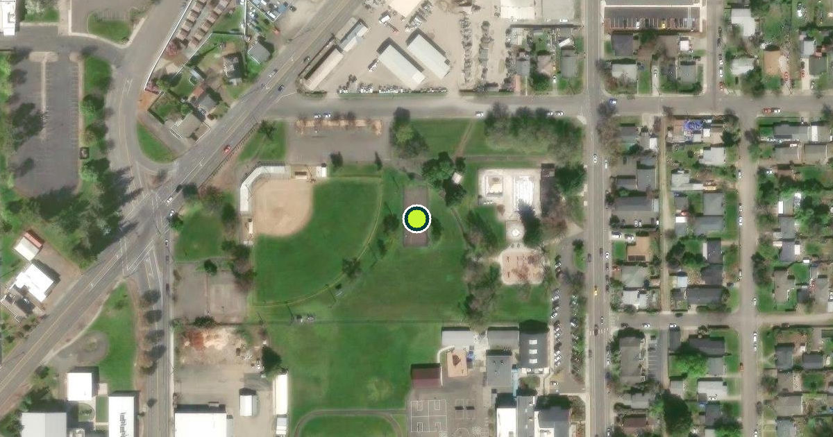 Satellite view of Medford Pickleball Courts