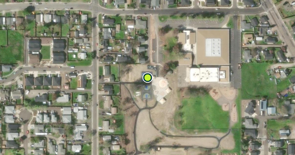 Satellite view of Medford Pickleball Courts