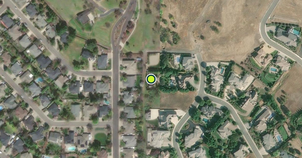 Satellite view of Medford Pickleball Courts