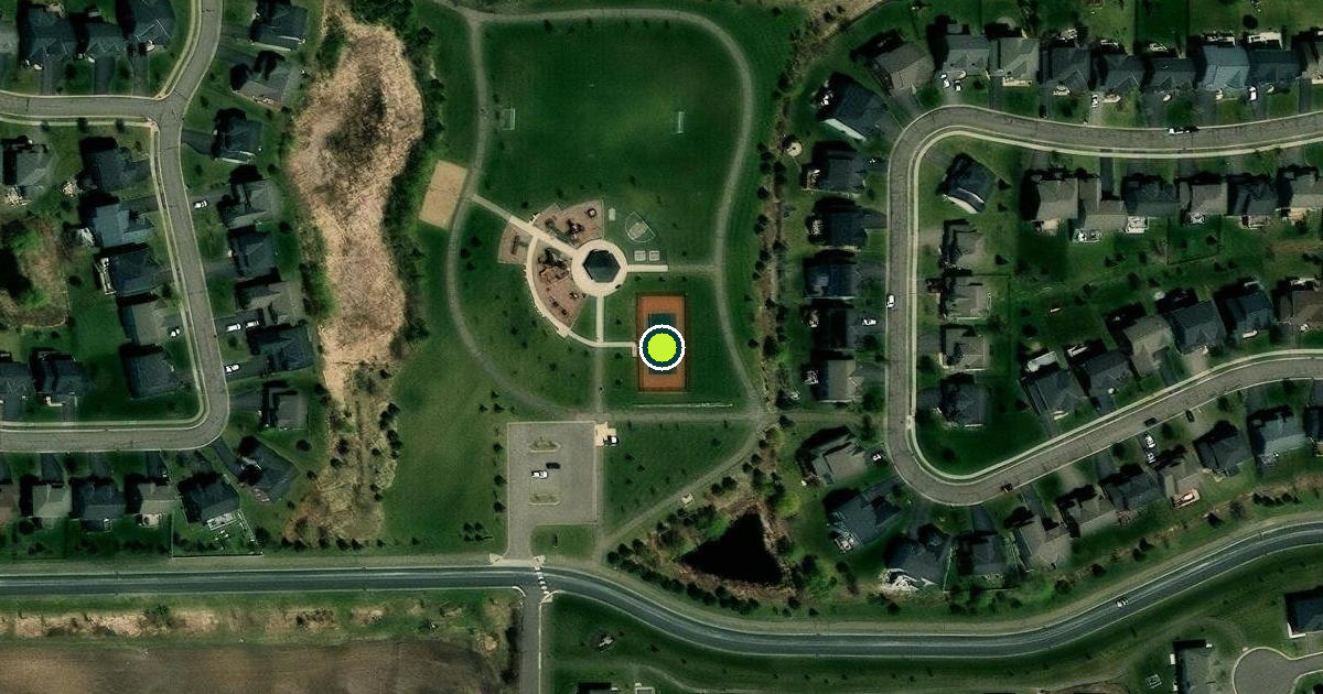 Satellite view of Medina Pickleball Courts