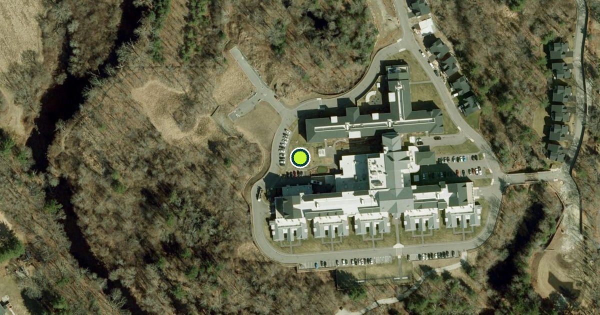 Satellite view of Medway Pickleball Courts