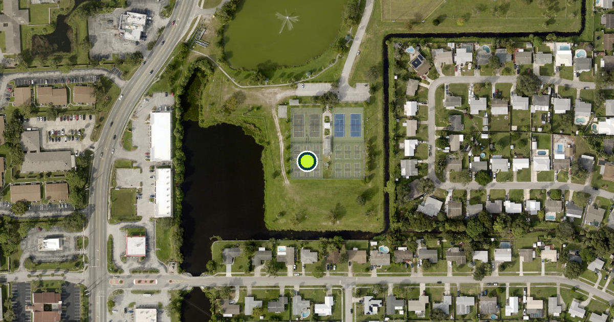 Satellite view of Melbourne Pickleball Courts