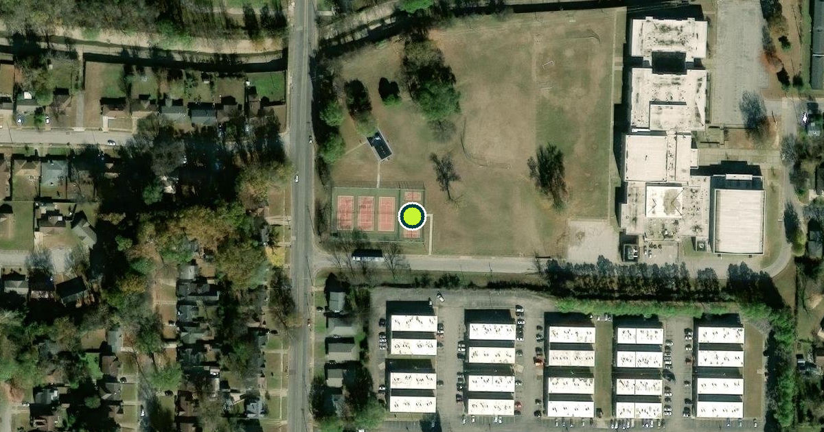 Satellite view of Memphis Pickleball Courts