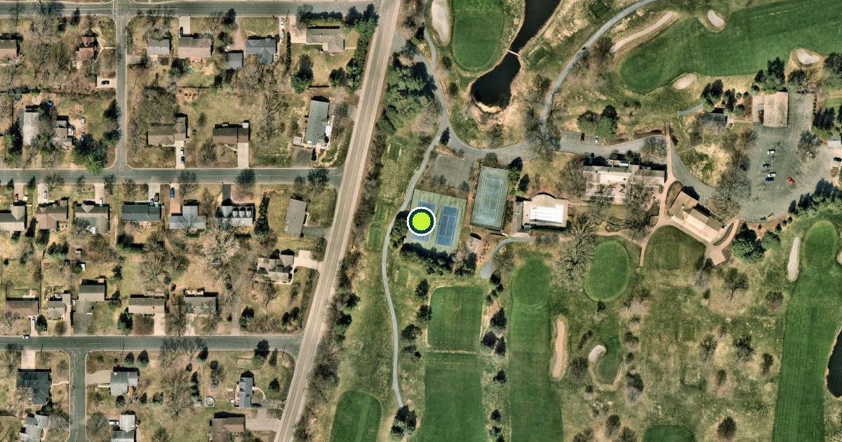 Satellite view of Mendota Heights Pickleball Courts