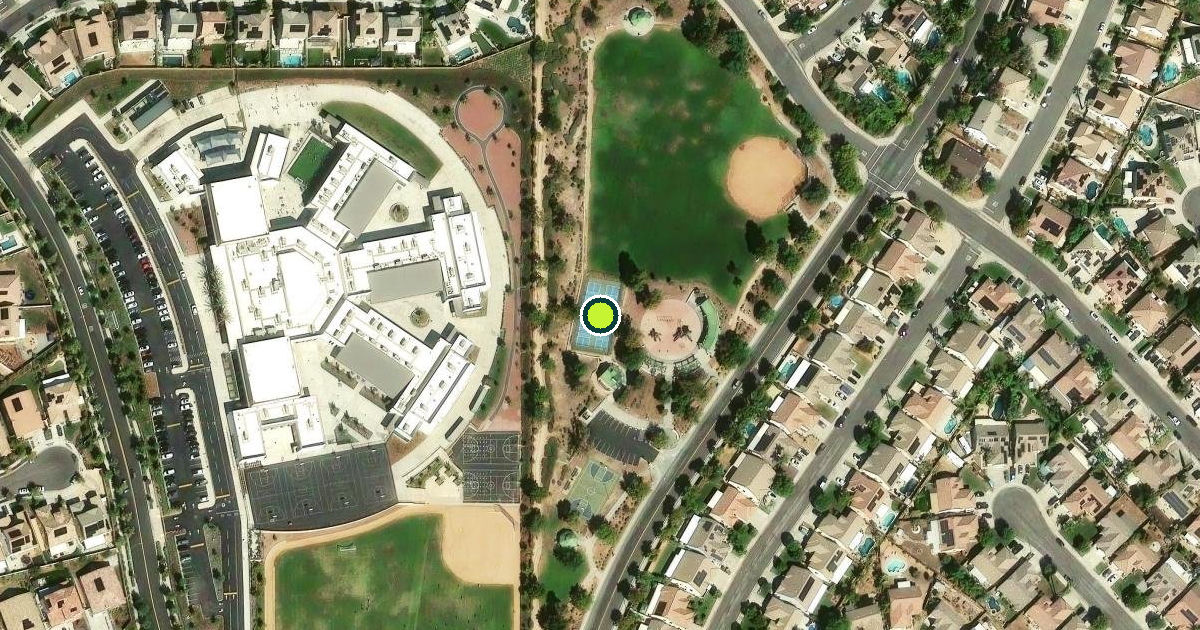 Satellite view of Menifee Pickleball Courts