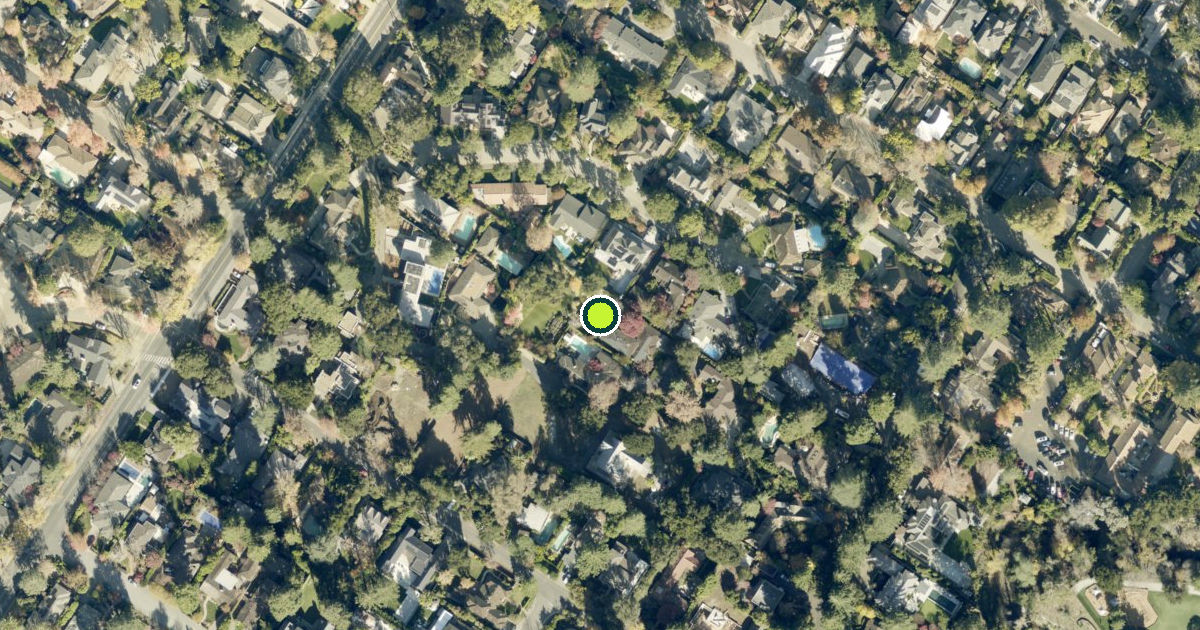 Satellite view of Menlo Park Pickleball Courts