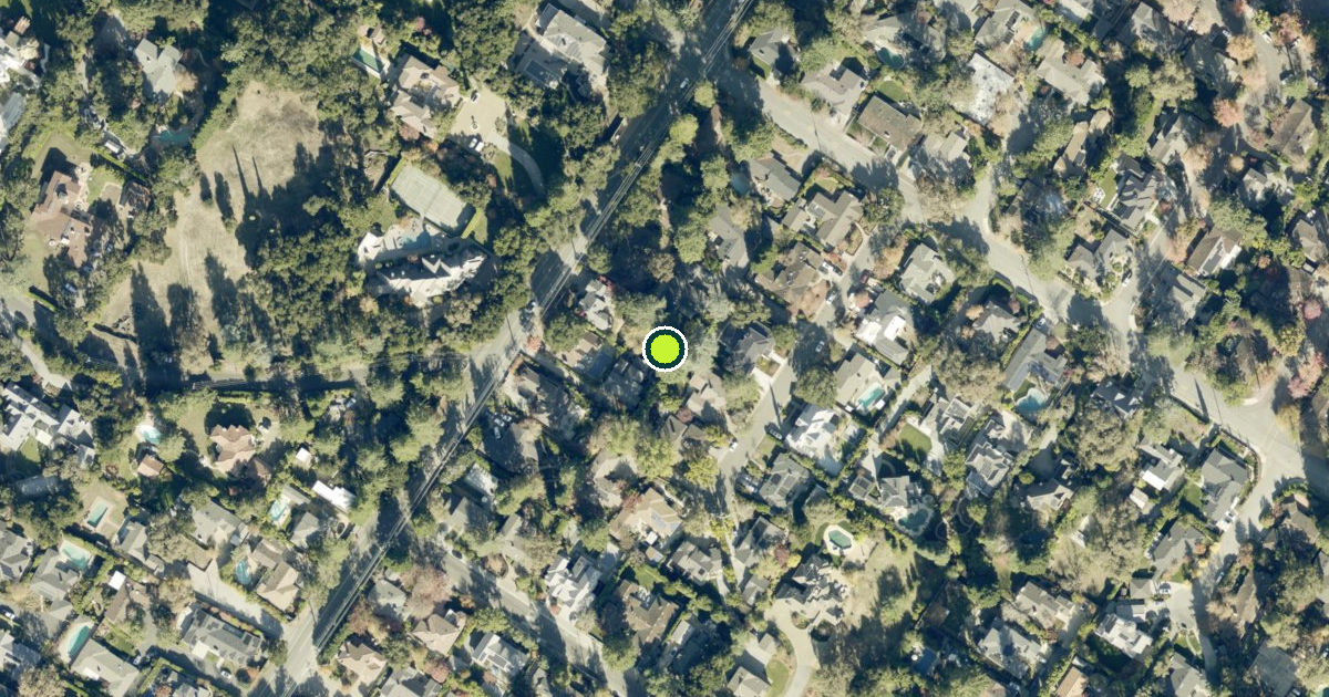 Satellite view of Menlo Park Pickleball Courts