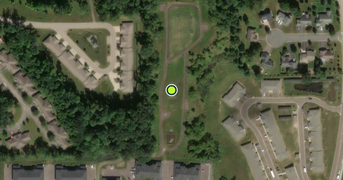 Satellite view of Menomonie Pickleball Courts