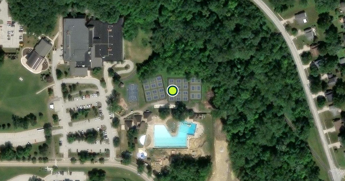 Satellite view of Mentor Pickleball Courts