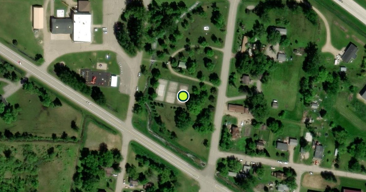 Satellite view of Mentor Pickleball Courts